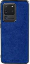 Samsung Galaxy S20 Ultra Alcantara case 2020 - Blauw