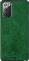 Samsung Galaxy Note 20 Alcantara case 2020 - Groen