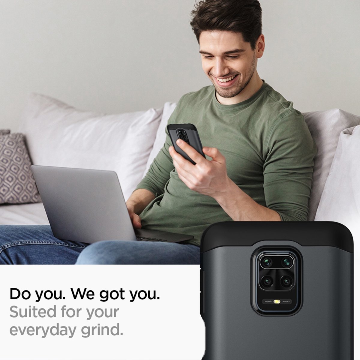 Spigen rugged armor redmi note 9 pro sale