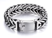 Brede Schakel Armband - Armband Staal - 17mm breed/132 Gram