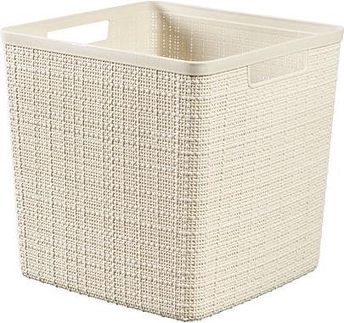 Curver Jute Opbergmand - Cube 17L - Gebroken wit