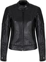 Motogirl Valerie leder dames motorjack - leren motorjas voor vrouwen - Zwart - Maat 3XL