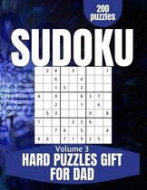 Sudoku Brain Exercises- Hard Sudoku Book Gift For Dad