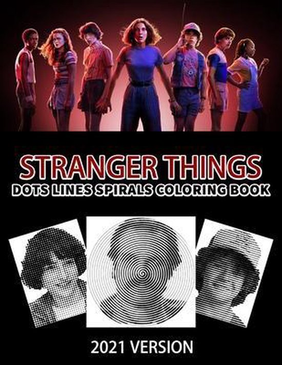 STRANGER THINGS Dots Line Spirals Coloring Book, ZAYN PRINT
