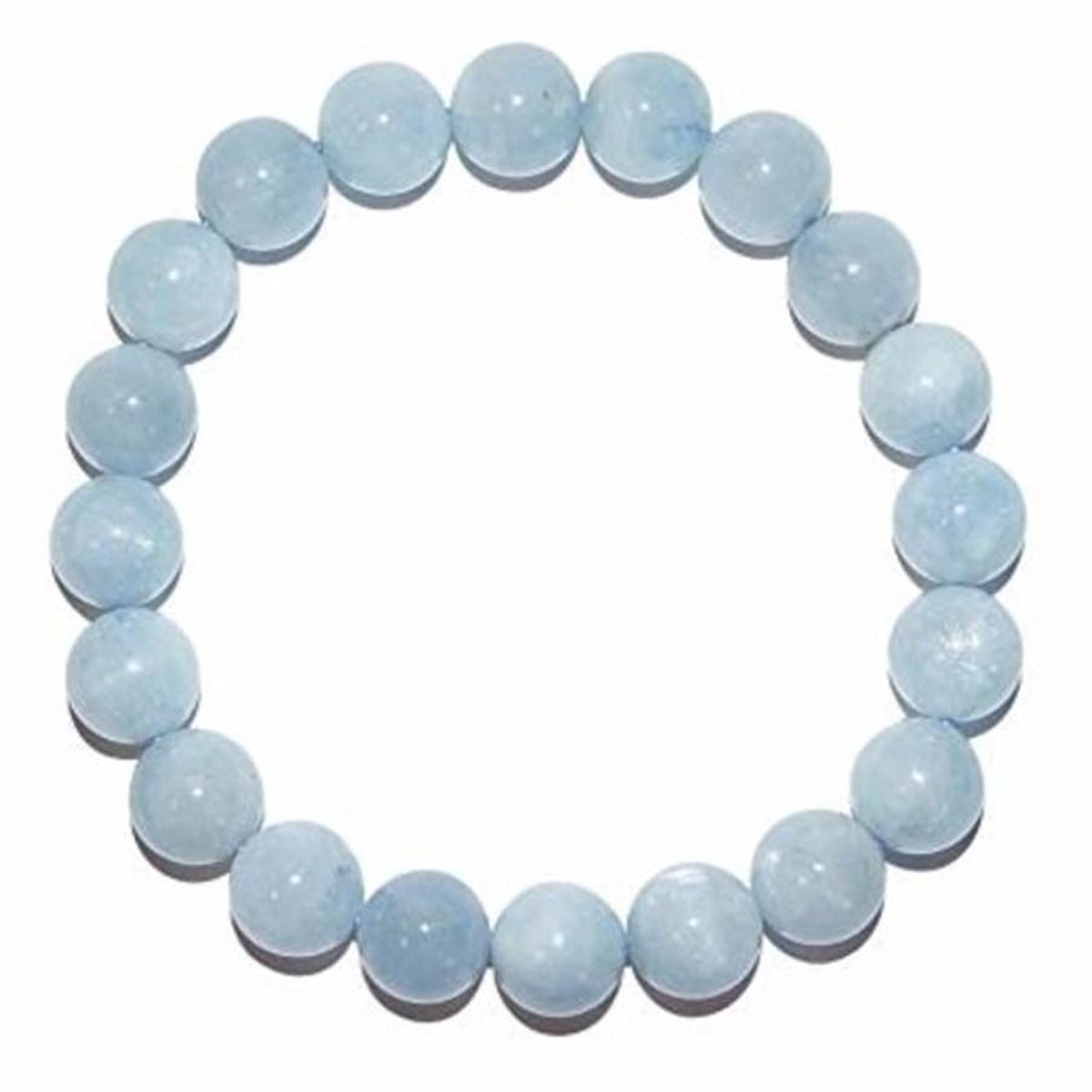Aquamarijn edelstenen armband 8 mm zuiveren van je systeem
