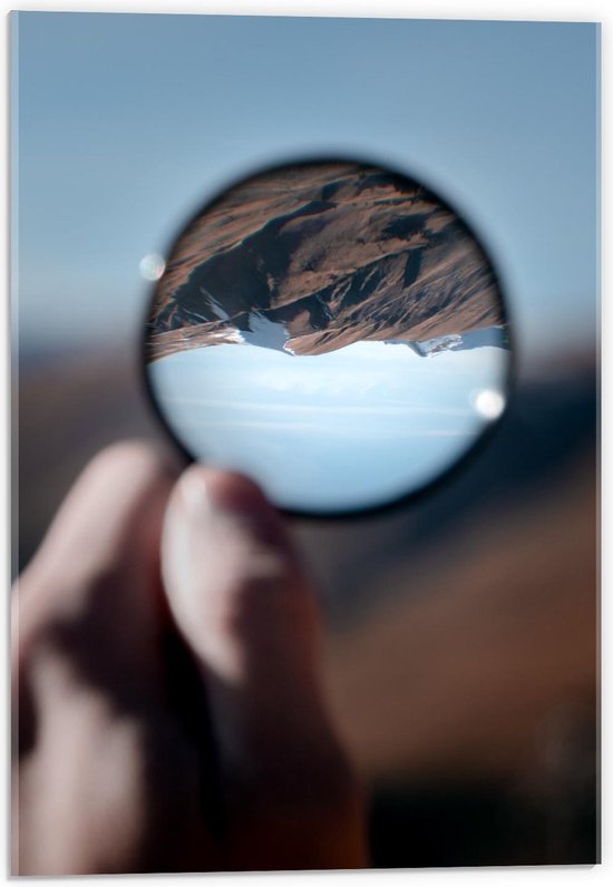 Acrylglas –Bruin Berglandschap– 80x120cm Foto op (Wanddecoratie op Acrylglas)