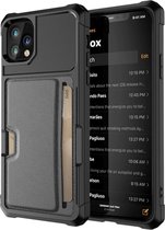 Apple iPhone 11 Pro Backcover | Zwart | 3 in 1 Pasjeshouder | met Magneet