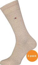 Tommy Hilfiger Classic Socks (2-pack) - herensokken katoen - beige - Maat: 39-42