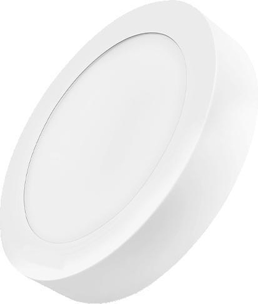 Braytron LED Plafondlamp Plafonnière Opbouw- Aluminium - Ronde- Wit- 18W -4000k natural Wit licht