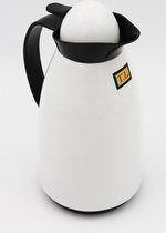 YILTEX - Bouteille isotherme / Thermos / Bouteille Thermos / Thermos 1 litre / Thermos 1 litre - 1l - Wit avec Zwart
