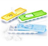 3x Gondol ijsblokjesvorm set - met deksel - Ijsvormpjes - 3 kleuren - ijs maken - Ijsblokkenmaker - Siliconen