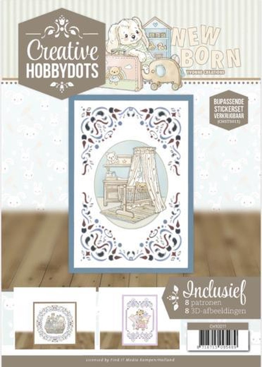 Creative Hobbydots 11 - Yvonne Creations - Newborn - Met bijbehoordende stickerset