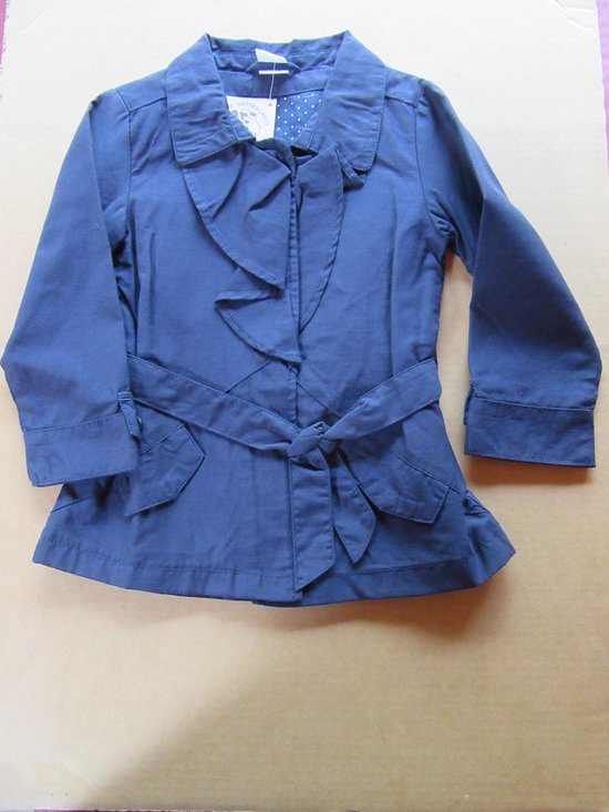 dirkje, manteau d'été, fille, bleu marine, 4 ans - 104