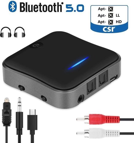 Transmetteur Bluetooth 5.0 Récepteur et Émetteur 2-en-1 Adaptateur  Bluetooth sans Fil Double Connexion Jack 3,5mm pour Casque TV PC Ordinateur  Tablette Enceinte Voiture : : High-Tech