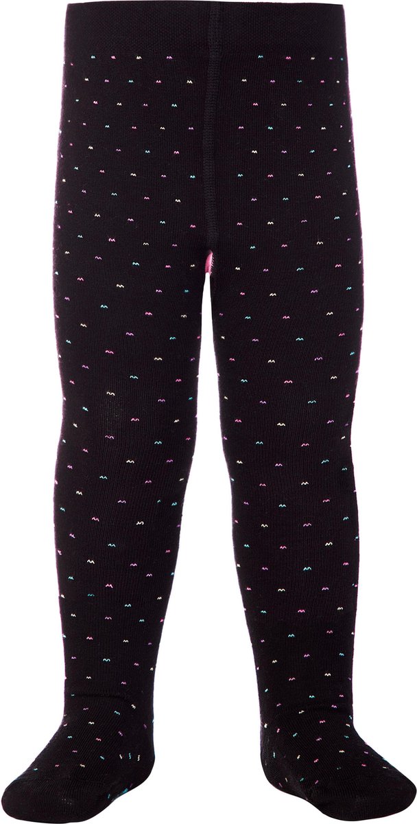 Trendy Babymaillot, zwart met felle stippen | Maat 80-86 (0-12 mand)
