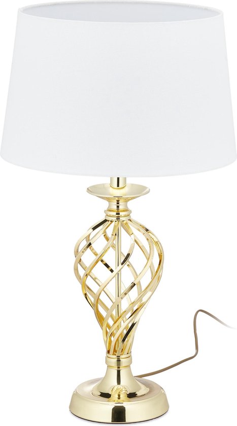 Relaxdays Touch lamp modern - tafellamp dimbaar - nachtlampje - E27 fitting  -... | bol.com