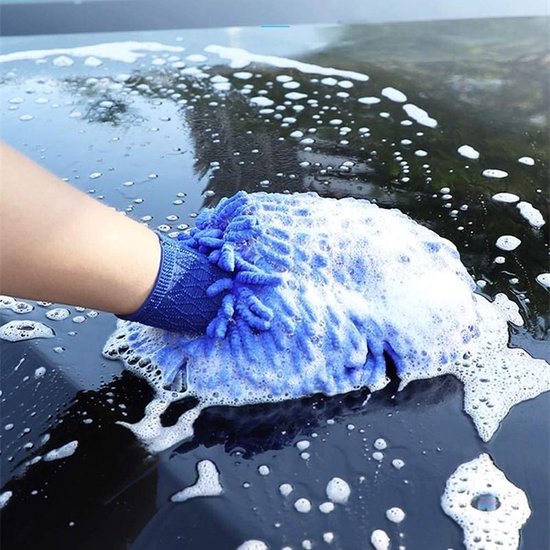 Gant en microfibre double face-Gant de lavage de voiture-Gant de nettoyage  de... | bol.com