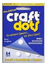 Craft dots heldere lijm dots 64 stuks