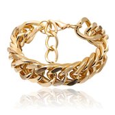 Sorprese Chunky Gold AU – dames armband - schakelarmband – 16-21 cm – armband dames - Model W - Moederdag - Cadeau