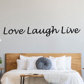 Muursticker “Live Love Laugh” 9cm hoog, 60cm breed