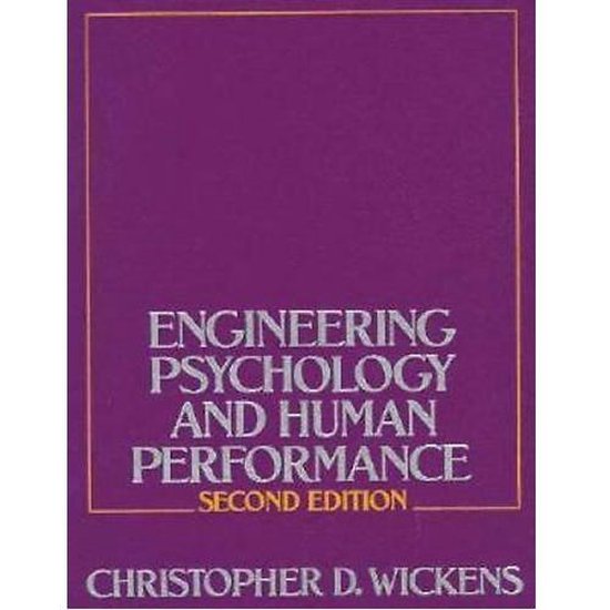 Engineering Psychology and Human Performance - cover