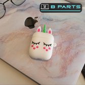 BParts - Eenhoorn - Siliconen Airpod Case - Airpod Beschermhoes - Bescherming
