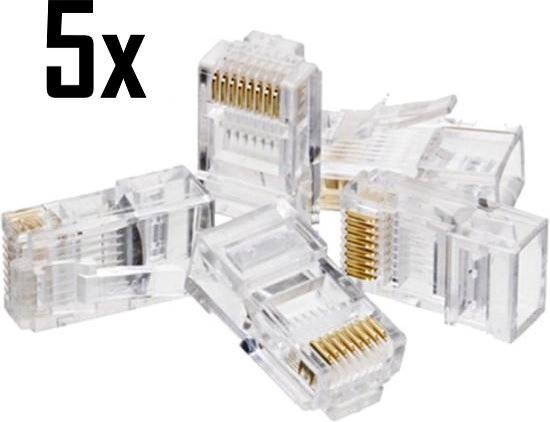 RJ45 CAT6 UTP Connector - LAN Kabel Aansluiting Stekker voor Internet /  Netwerk kabel... | bol.com