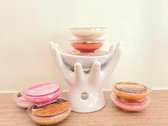 Cadeauset wax brander handen + 8 x grote soja smelt wax van 8uren