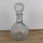 Decoratie Fles Brocant Retro 1000 ML 25 cm met Helder Glas