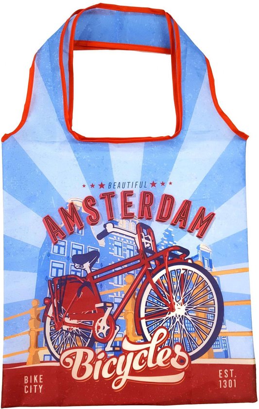 Tas - Amsterdam - Vouwbaar - Blauw Rood