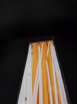 Karen Marie Klip - Papierstroken 5 X 450 Mm 80 Stk. wit en oranje