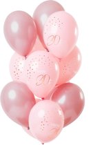 Ballonnen - 30 jaar - Luxe - Roze, roségoud - 30cm - 12st
