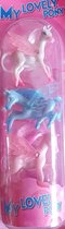 Paarden met Vleugels en Manen - 7 x 7 x 3 cm - Set 3 stuks