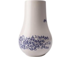 Bloemenvaas - 21 cm - Heinen Delfts blauw - Delfts blauw vaas - fiets - vaas keramiek - vaasje - cadeau voor haar- fietsliefhebber - fietsdecoratie Bloemenvaas - 21 cm - Heinen Delfts blauw - Delfts blauw vaas - fiets - vaas keramiek - vaasje - cadeau voor haar- fietsliefhebber - fietsdecoratie