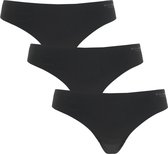 Bjorn Borg 3-pack dames strings - Black Beauty - Naadloos dames ondergoed - 42 - Zwart