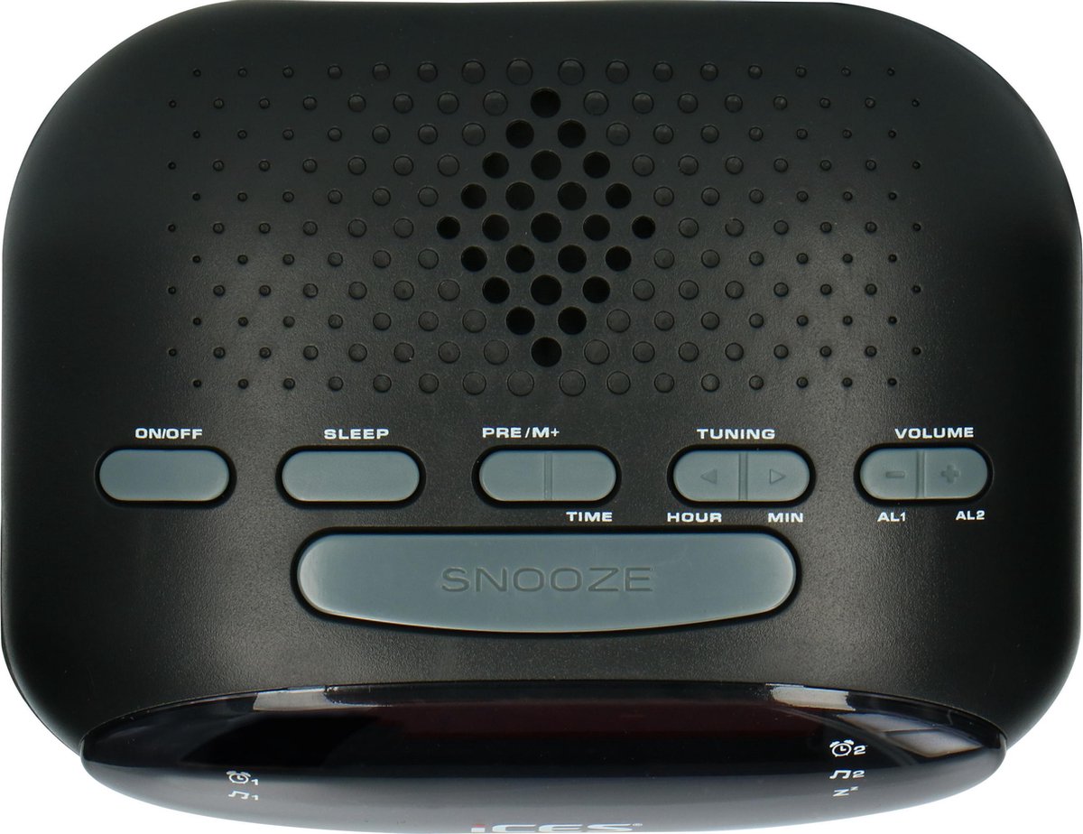 ICR-210 Nero - Radiosveglia FM, Design Moderno, Ottimo Suono, Con