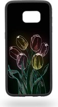 Neon tulips Telefoonhoesje - Samsung Galaxy S7 Edge