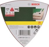 Bosch 25-delige schuurbladenset voor deltaschuurmachines 105 mm - korrel 60; 120; 180