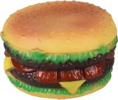 Hondenspeelgoed Vinyl Joe Hamburger - 9,5 cm - Geel - 9.5 x 9.5 x 5.5 cm