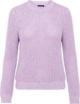 Pieces Dames PCPETULA LS O-NECK KNIT NOOS BC Orchid Bloom Trui - Maat XS