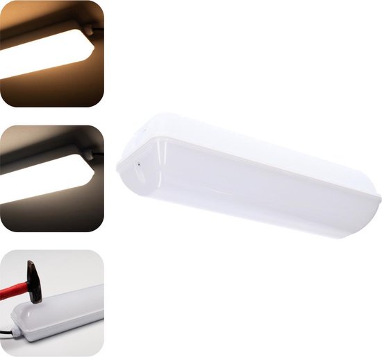 Edelsteen zweep diefstal Proventa Dimbare LED TL armatuur met lamp voor buiten met bewegingssensor -  35 cm | bol.com