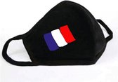 GetGlitterBaby - Katoen Mondkapje  / Wasbaar Mondmasker - Frankrijk / Franse Vlag
