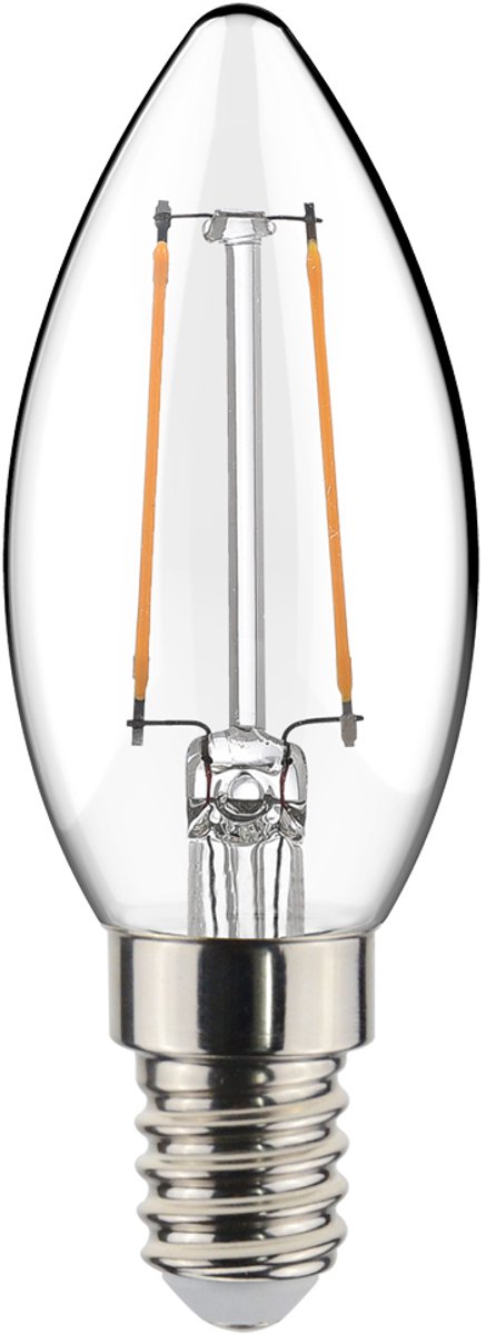 LED's Light LED Filament lamp Kaars E14 - 2.5W vervangt 25W - Helder - Warm wit