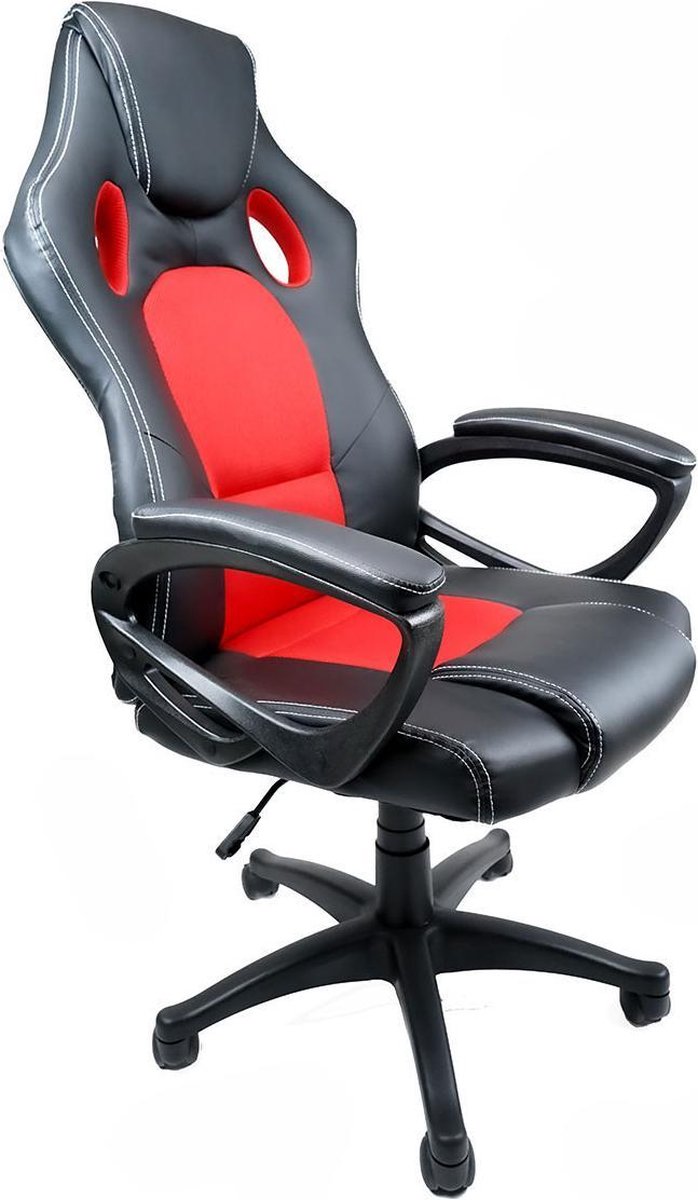 Nifty Living - Fire Gaming stoel Bureaustoel - Kunstleer - Rood