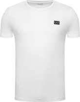 EA7 Emporio Armani T-shirt - T-Shirt Ronde Hals - Wit - Maat M