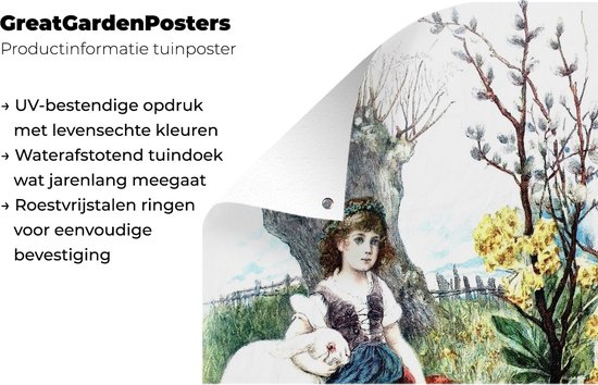 Affiche de jardin de scène de Pasen en vrac