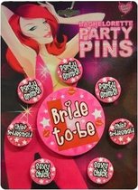 Buttons Dames Vrijgezellenfeest | Bachelorette Party |  Voor Bruid en 7 Vriendinnen | Totaal 8 buttons