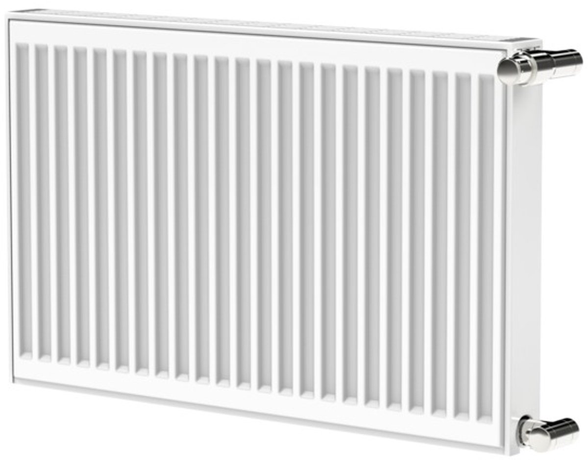 Stelrad Compact All In paneelradiator 50x140cm type 21 1614watt 4 aansluitingen Staal Wit glans