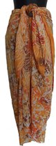 Sarong, hamamdoek, pareo, stranddoek, wikkeldoek  figuren  patroon lengte 115 cm breedte 180 cm kleuren geel beige wit bruin oranje groen dubbel geweven extra kwaliteit.