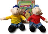 Buurman & Buurman pluche poppen 35 cm pakket met doeboek